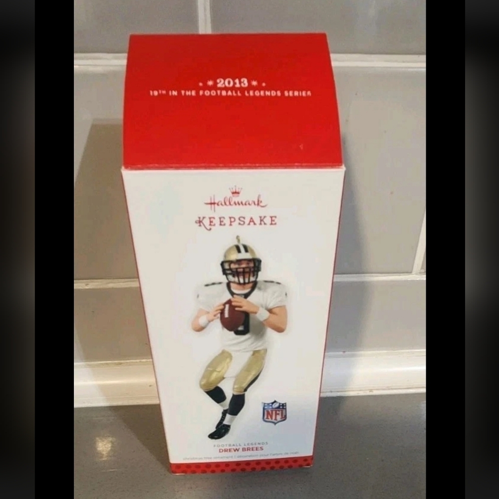 Hallmark Keepsake Football Legend Ornament - Red, White, Black
